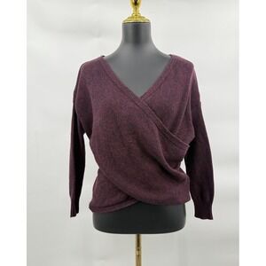 Alya Burgundy  Crossover   Sweater (Alya brand) Small